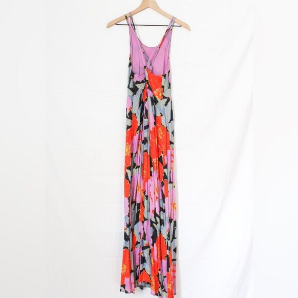 NWT LOFT Full Bloom Floral Strappy Sleeveless Maxi Dress 0 - Picture 5 of 9